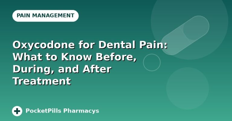 Oxycodone for Dental Pain: What to Know Before, During, and After Treatment