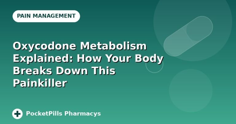 Oxycodone Metabolism Explained: How Your Body Breaks Down This Painkiller