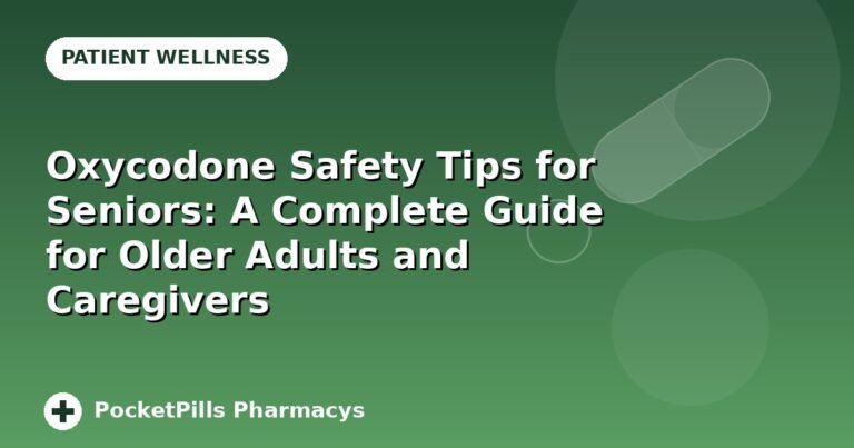 Oxycodone Safety Tips for Seniors: A Complete Guide for Older Adults and Caregivers