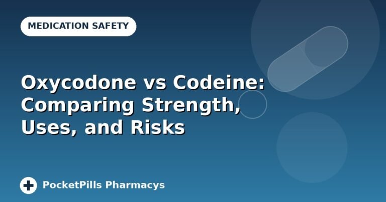 Oxycodone vs Codeine: Comparing Strength, Uses, and Risks