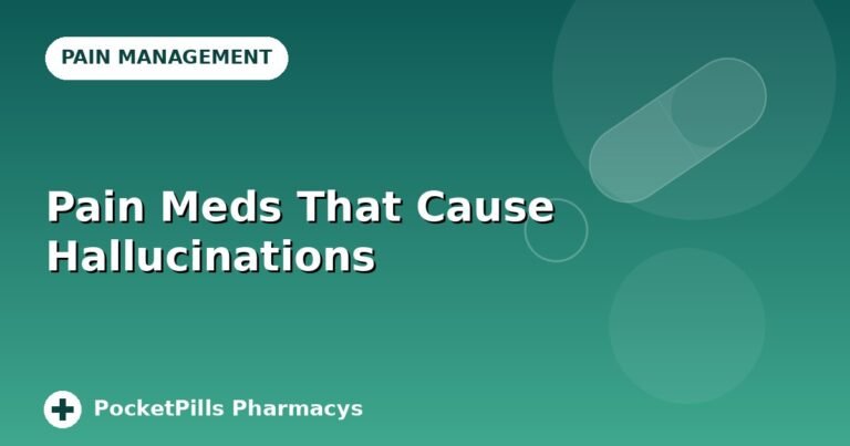Pain Meds That Cause Hallucinations