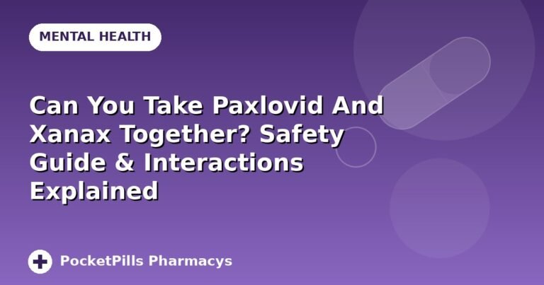 Can You Take Paxlovid And Xanax Together? Safety Guide & Interactions Explained