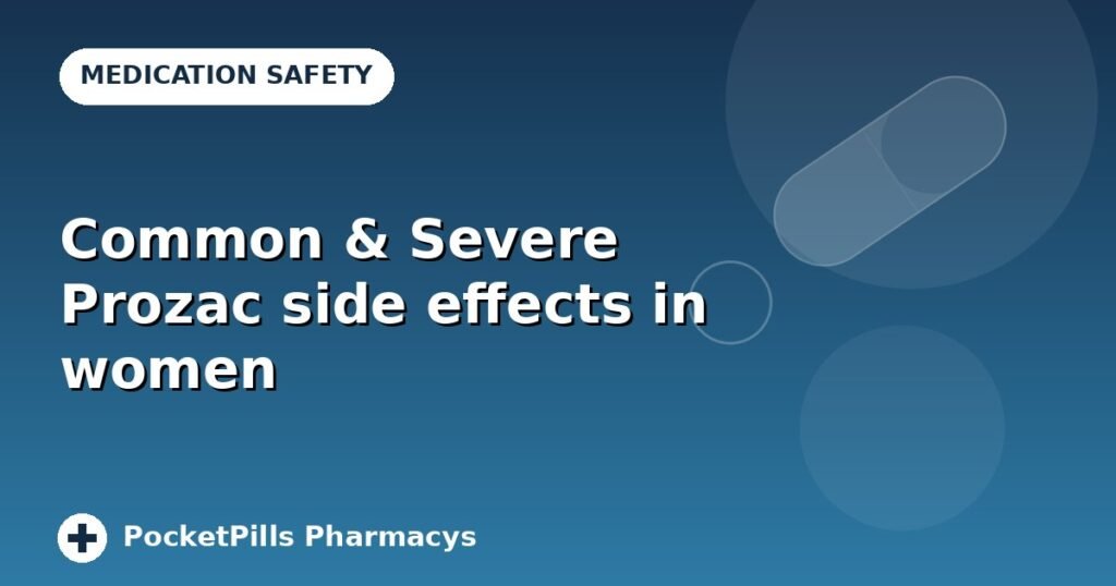 Common & Severe Prozac side effects in women