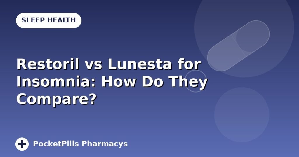 Restoril vs Lunesta for Insomnia: How Do They Compare?