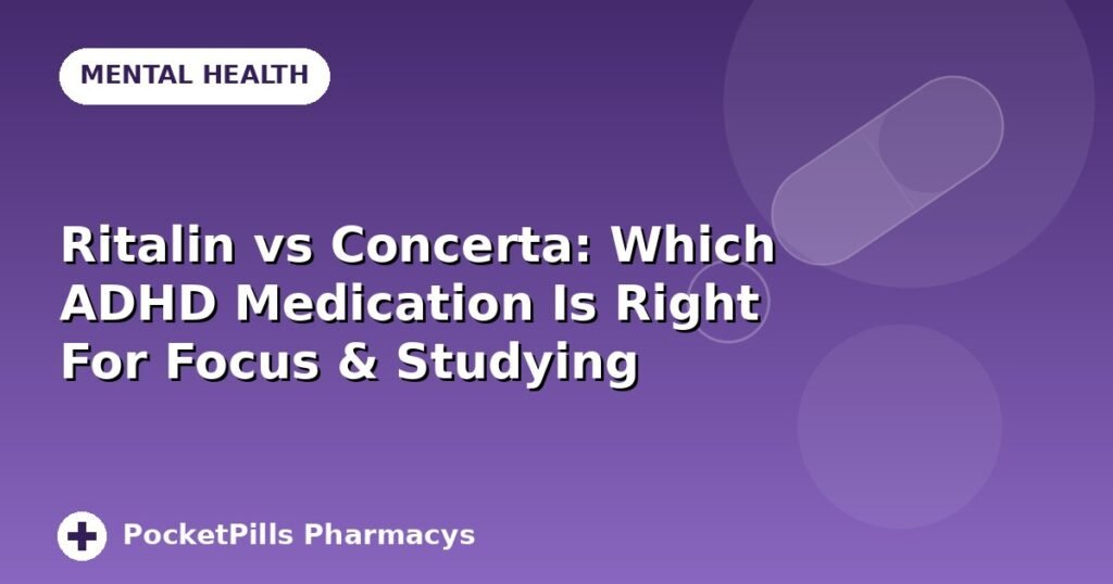 Ritalin vs Concerta: Which ADHD Medication Is Right For Focus & Studying