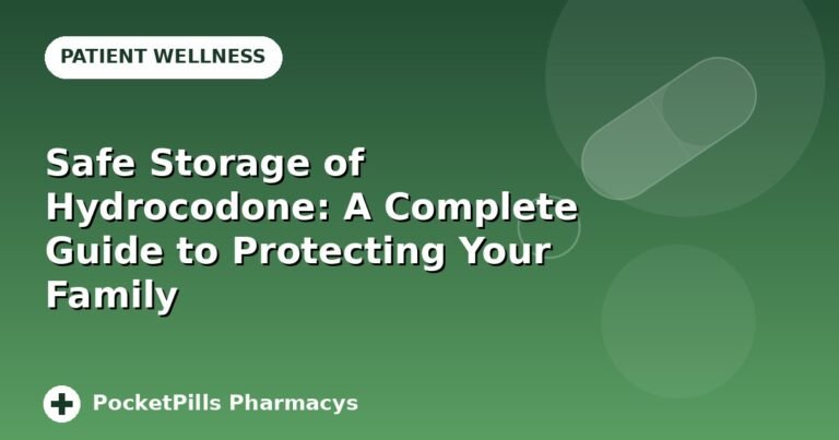 Safe Storage of Hydrocodone: A Complete Guide to Protecting Your Family