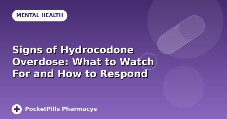 Signs of Hydrocodone Overdose: What to Watch For and How to Respond