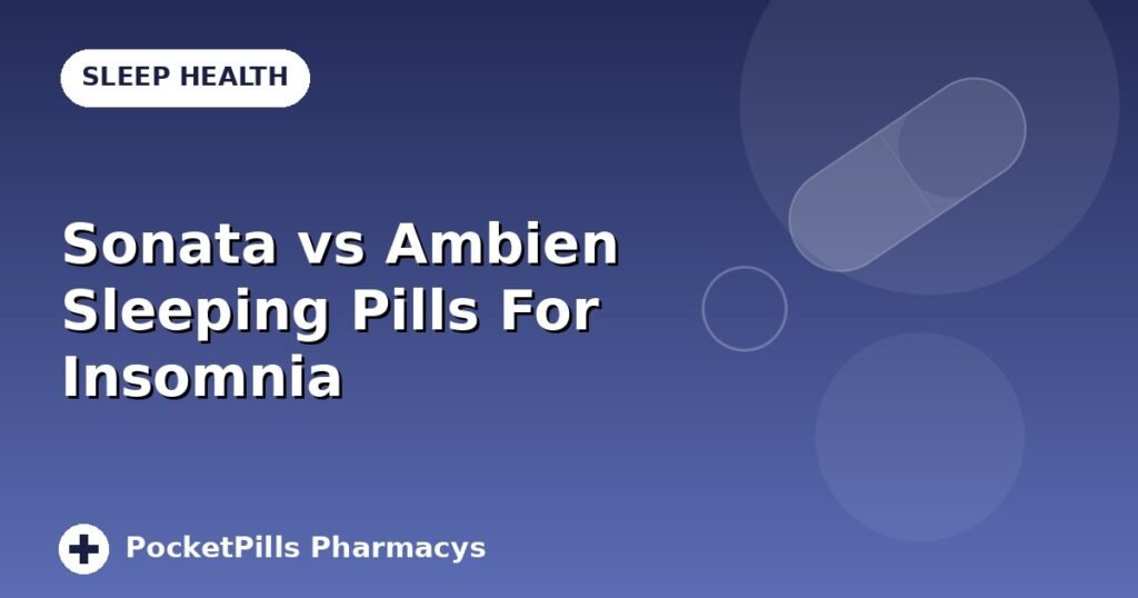 Sonata vs Ambien Sleeping Pills For Insomnia
