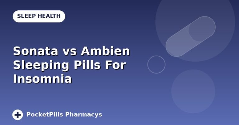 Sonata vs Ambien Sleeping Pills For Insomnia
