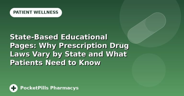 State-Based Educational Pages: Why Prescription Drug Laws Vary by State and What Patients Need to Know