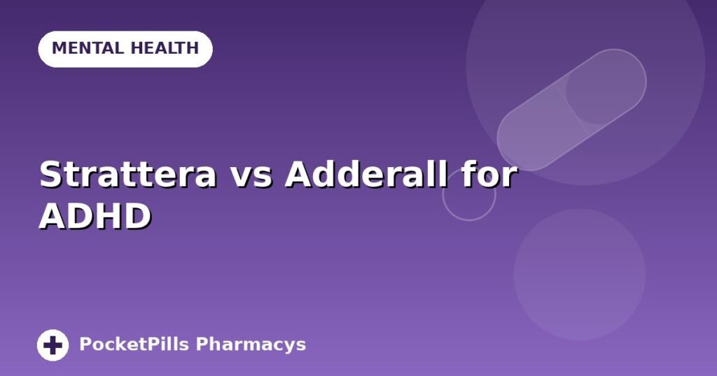 Strattera vs Adderall for ADHD