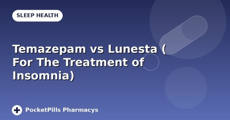 Temazepam vs Lunesta ( For The Treatment of Insomnia)