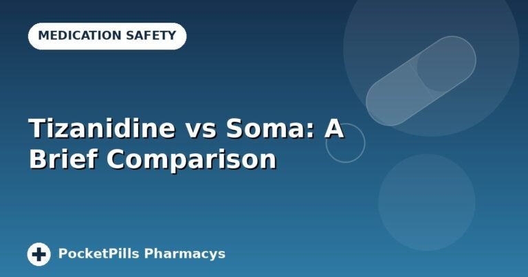 Tizanidine vs Soma: A Brief Comparison