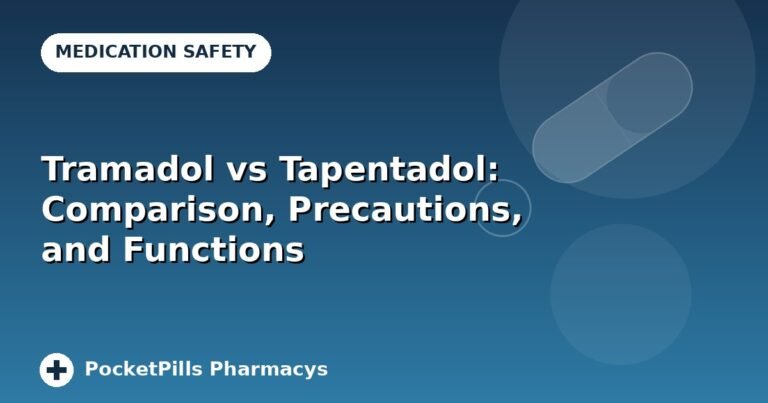 Tramadol vs Tapentadol: Comparison, Precautions, and Functions