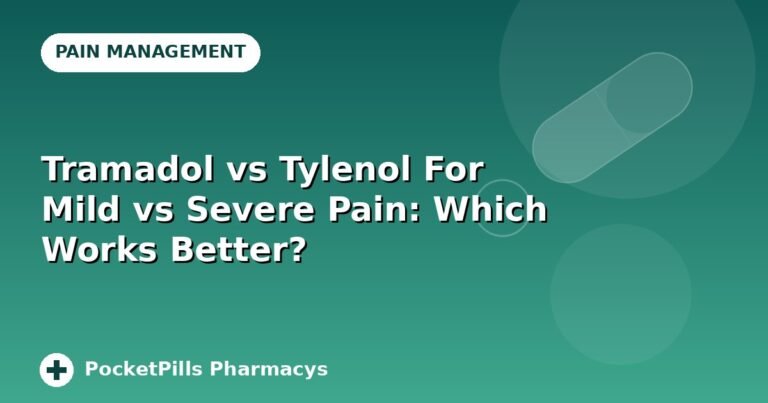 Tramadol vs Tylenol For Mild vs Severe Pain: Which Works Better?