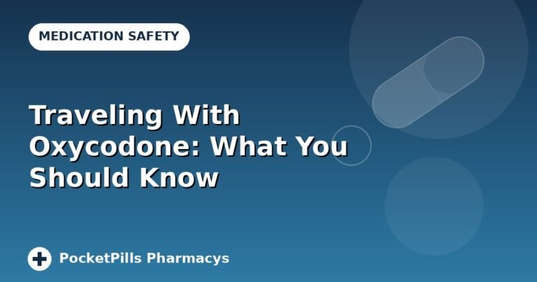 Traveling With Oxycodone: What You Should Know
