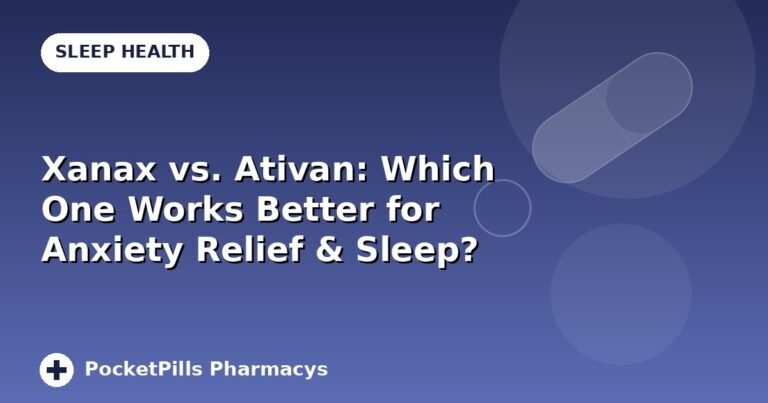 Xanax vs. Ativan: Which One Works Better for Anxiety Relief & Sleep?